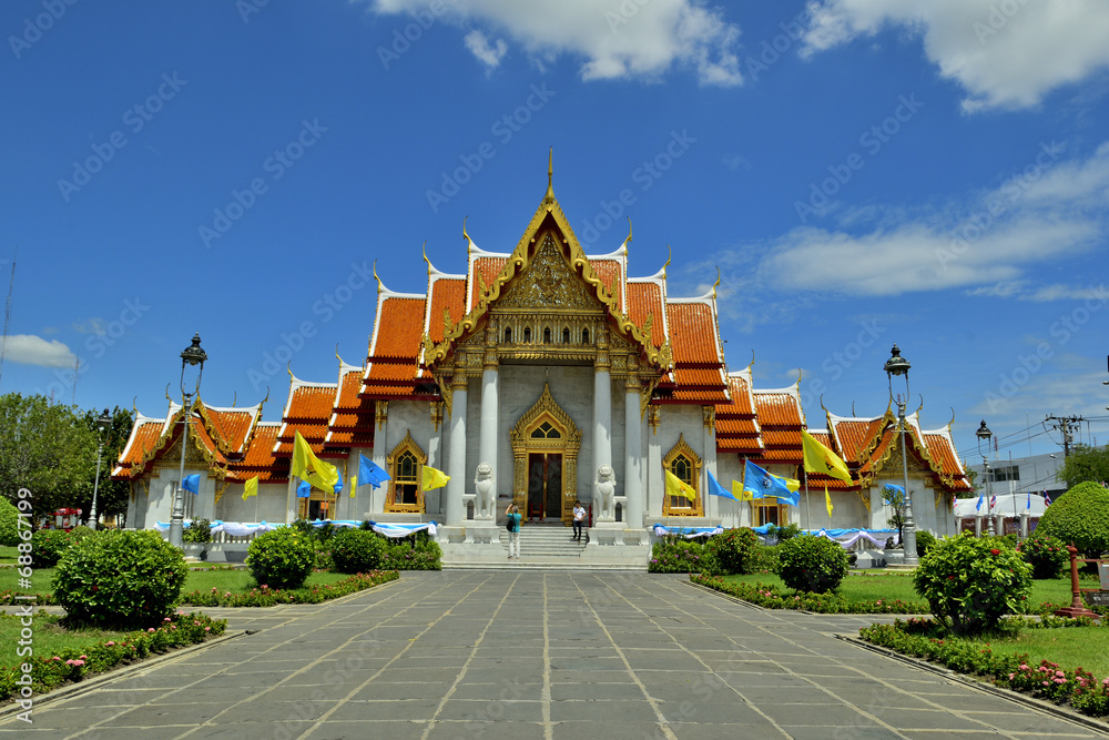 Wat Benchamabophit,The Marble Temple , Bangkok, Thailand