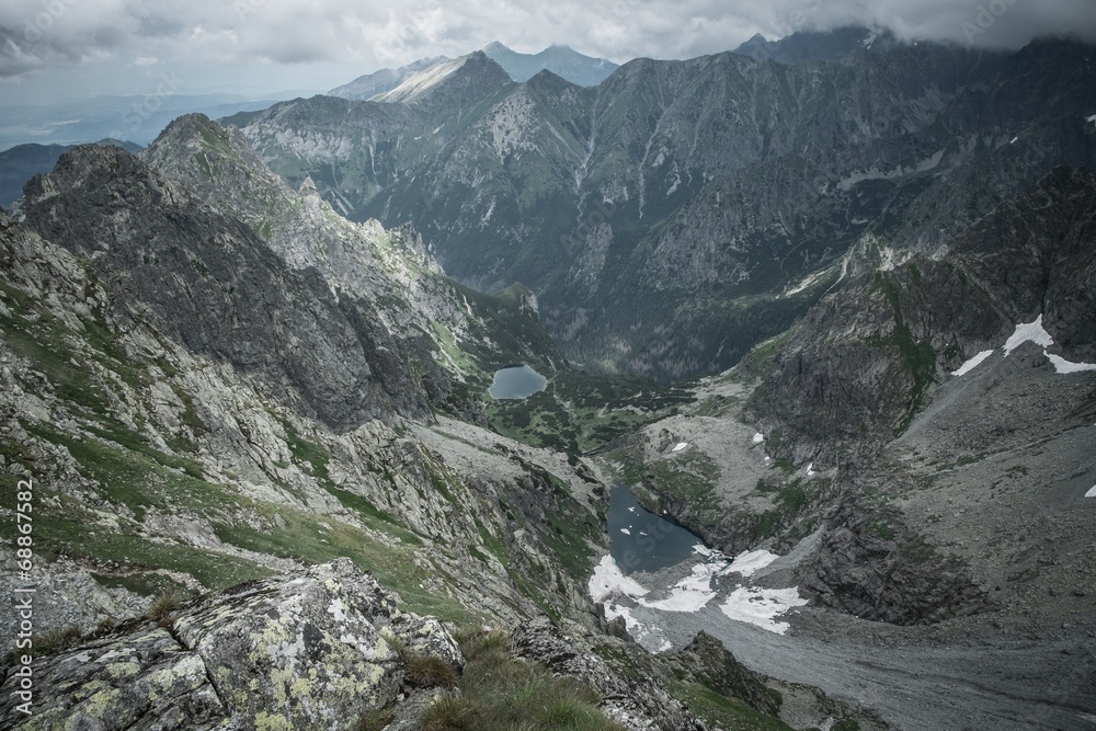 Mountain lakes in a High Tatras