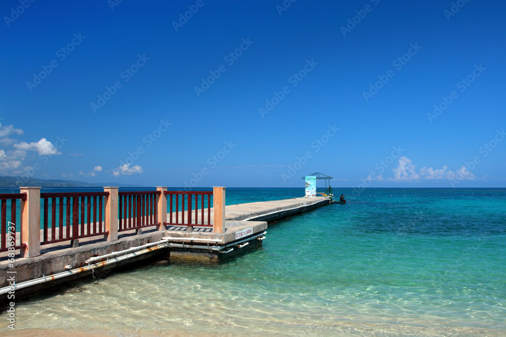 Fototapeta premium Doctor's Cave Beach Club, Montego Bay, Jamaica..