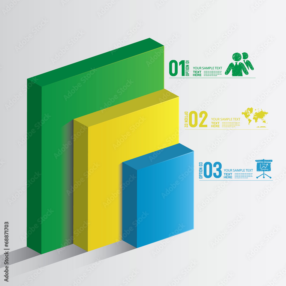 Modern design for business infographic Modern design for business infographic