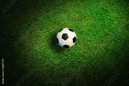 Football on the grass