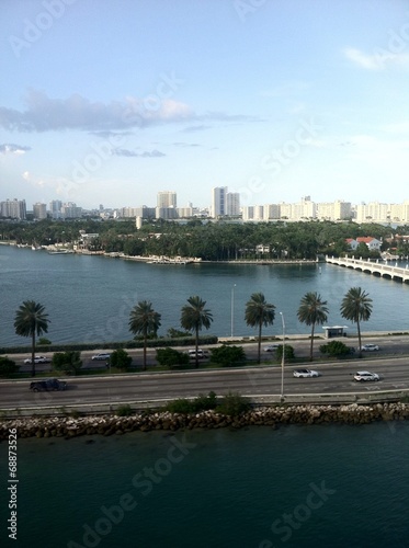 Miami Beach causeway, Floriday photo