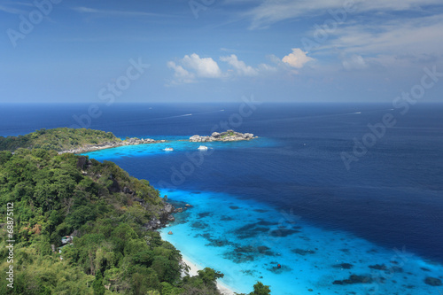 Tropical beach  Similan Islands  Andaman Sea  Thailand. 