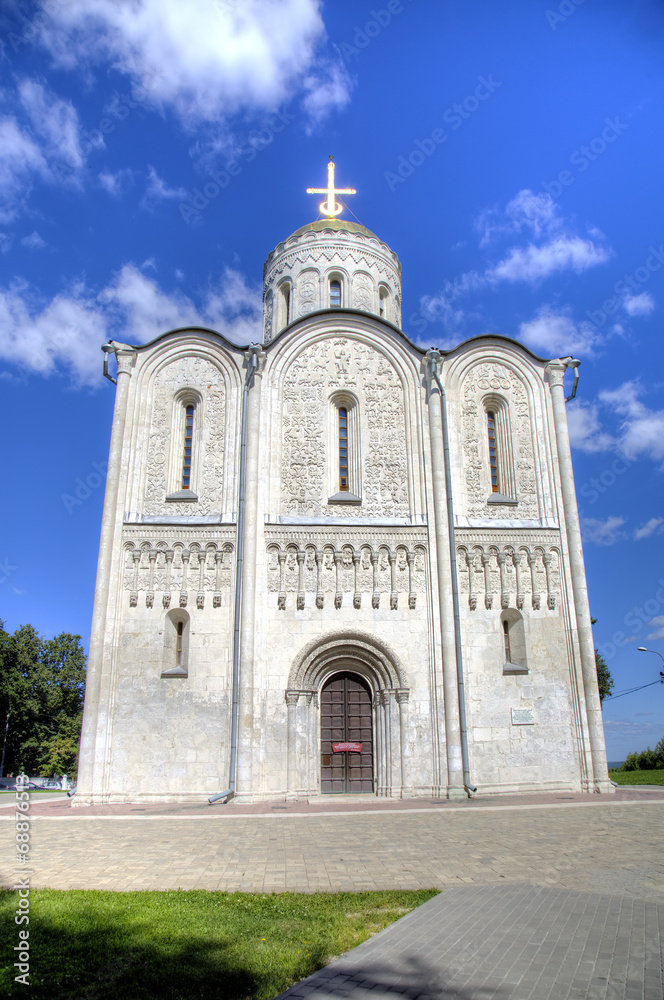 St. Demetrius Cathedral. Vladimir, Golden ring of Russia.