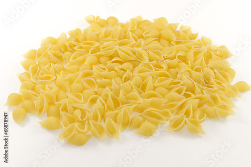 Pasta on a white background