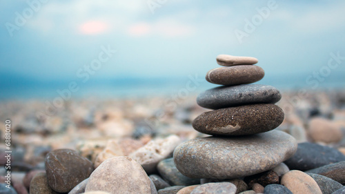 Stones on the seashore photo