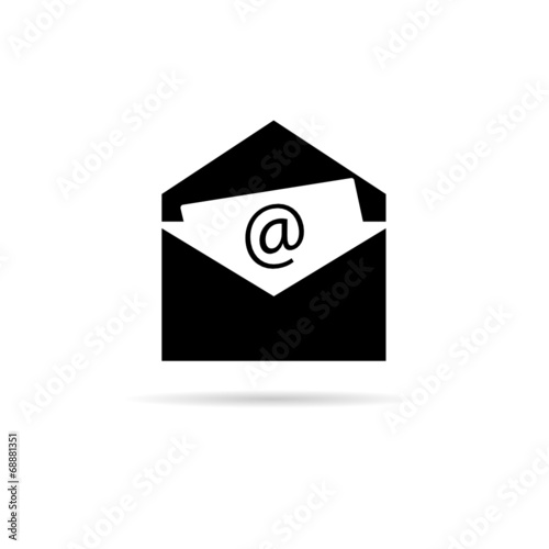 letter icon for internet vector illustration