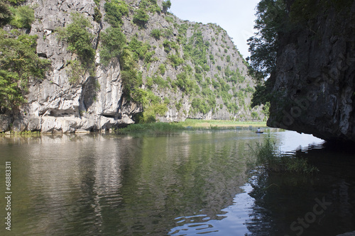 Vietnam limestone landscape near Ninh Binh