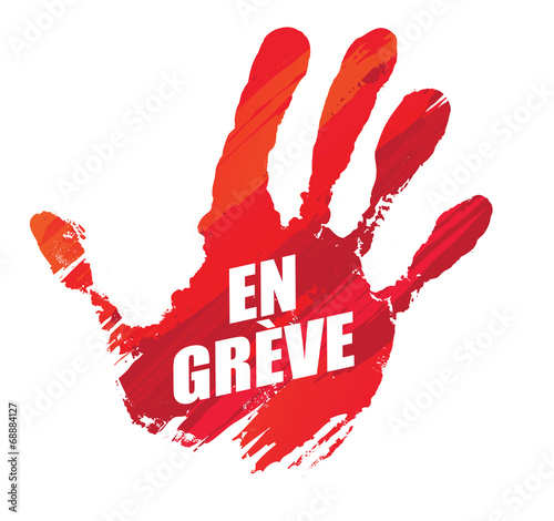 en grève