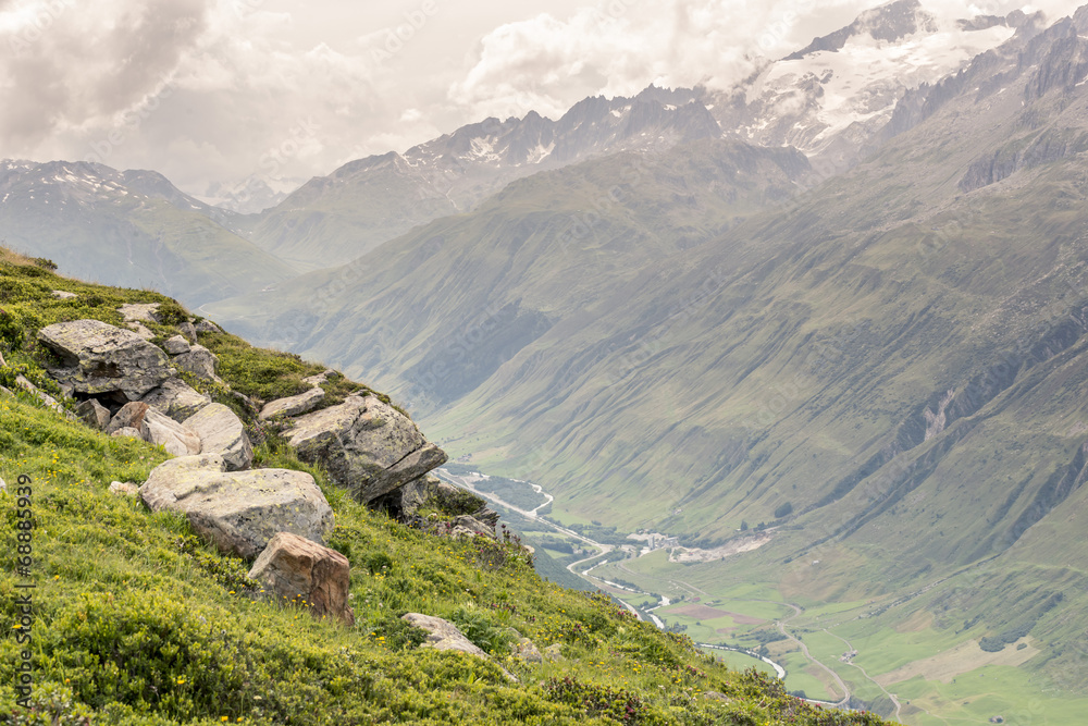 Naklejka premium Andermatt, Swiss Alps