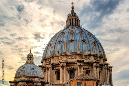Fotografia Dome of St Peter's Basilica (San Pietro) in Vatican City, Rome, Italy