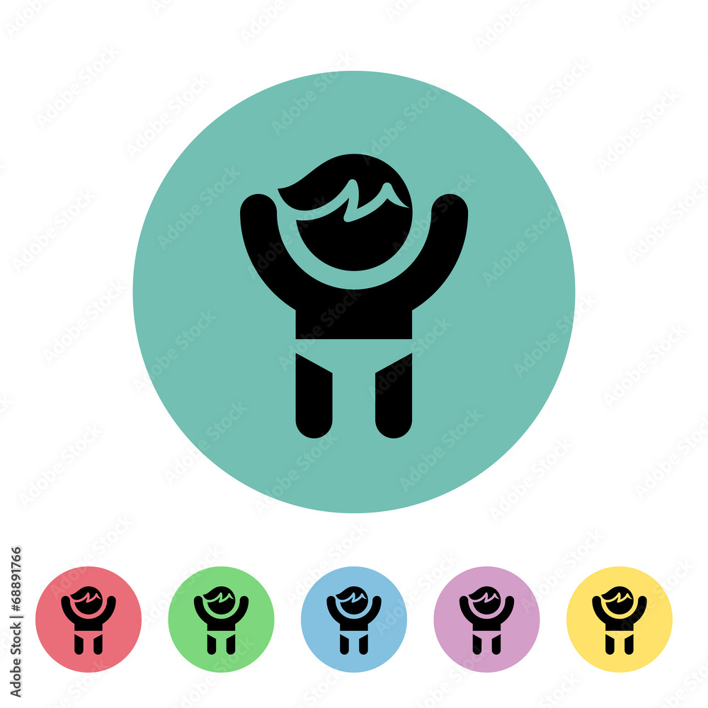 Naklejka premium Flat App Buttons