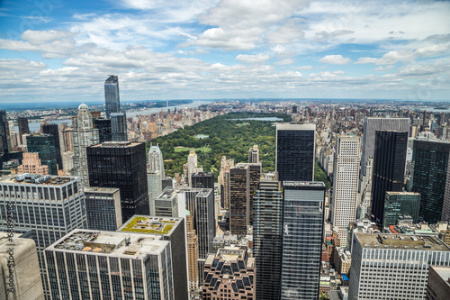New York City Manhattan midtown buildings skyline view