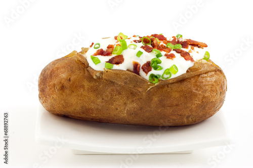Photos Baked russet potato