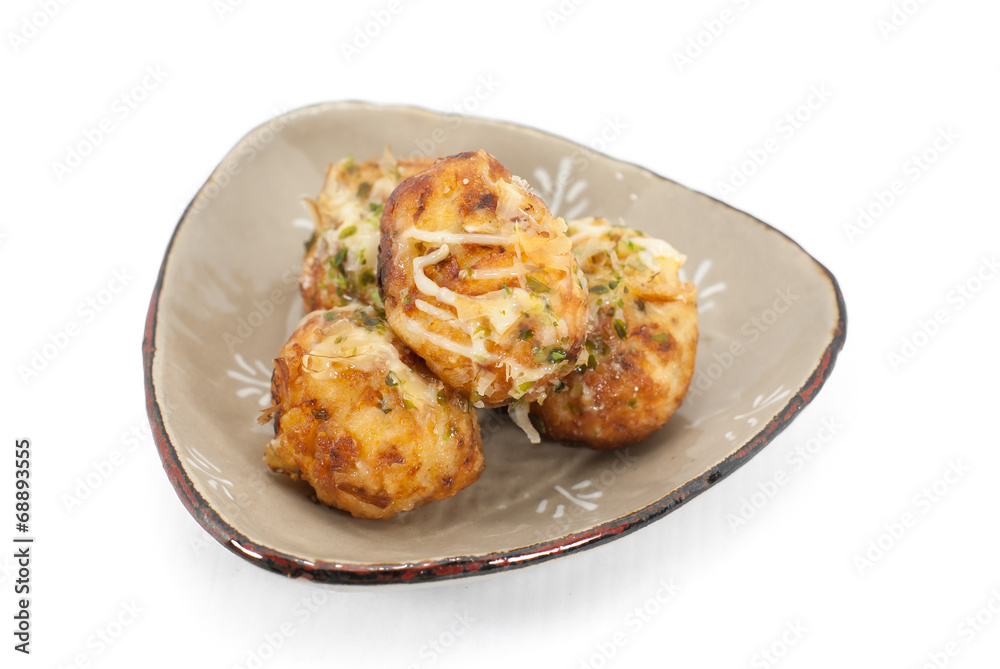 Takoyaki octopus balls - Japanese food