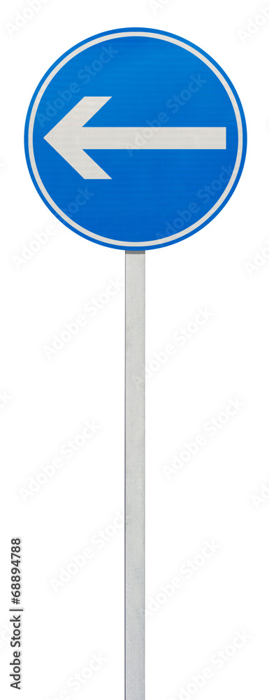 direction obligatoire à la prochaine intersection : à gauche