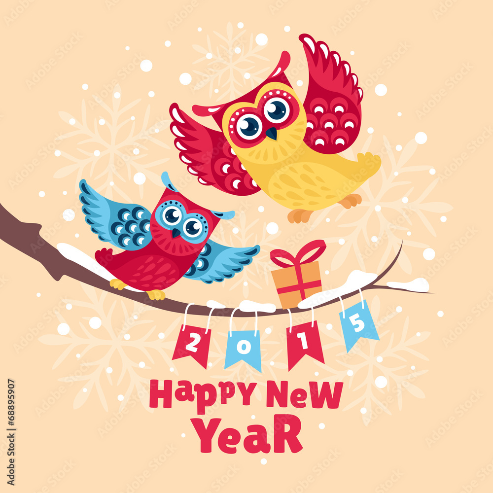 New year greeting card New year greeting card