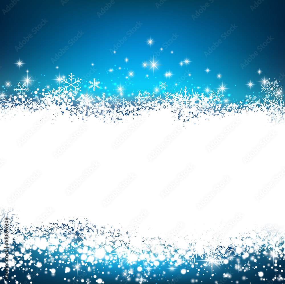 Fototapeta premium Christmas blue abstract background.