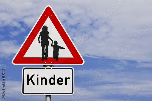 Schild Kinder 