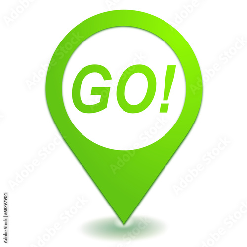 go sur symbole localisation vert