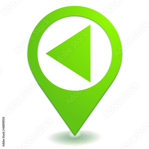 Free Download retour sur symbole localisation vert - GFXLoad