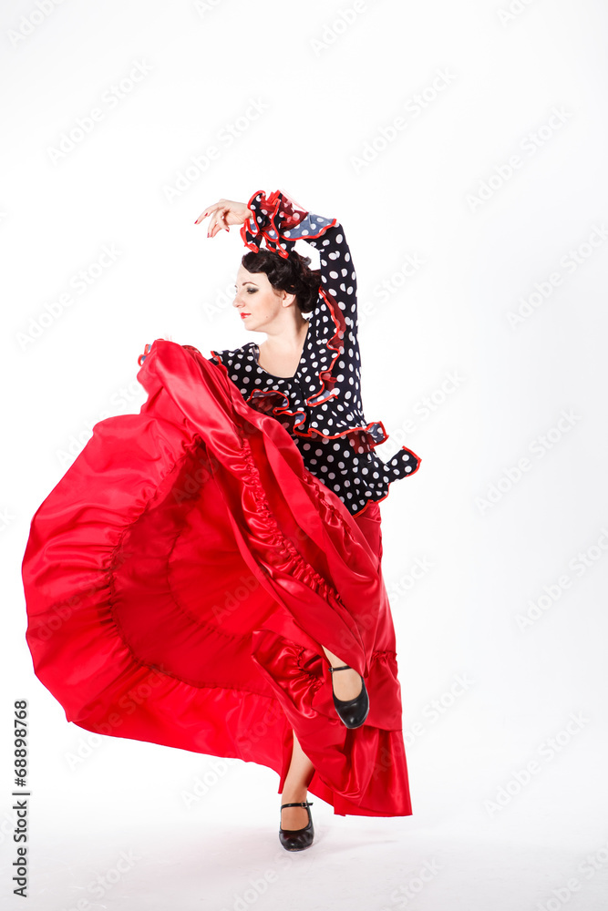 female spanish flamenco dancer