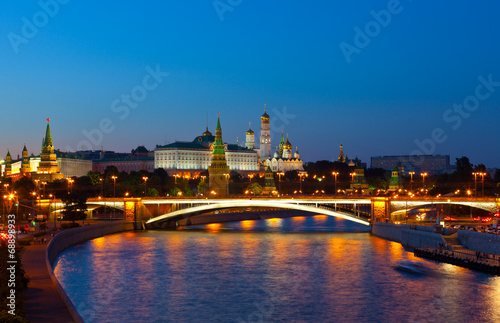 Russia, Moscow, night view 