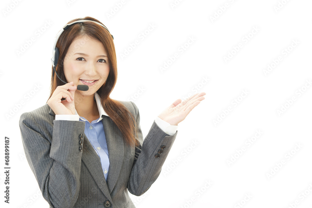 笑顔のオペレーター 笑顔のオペレーター