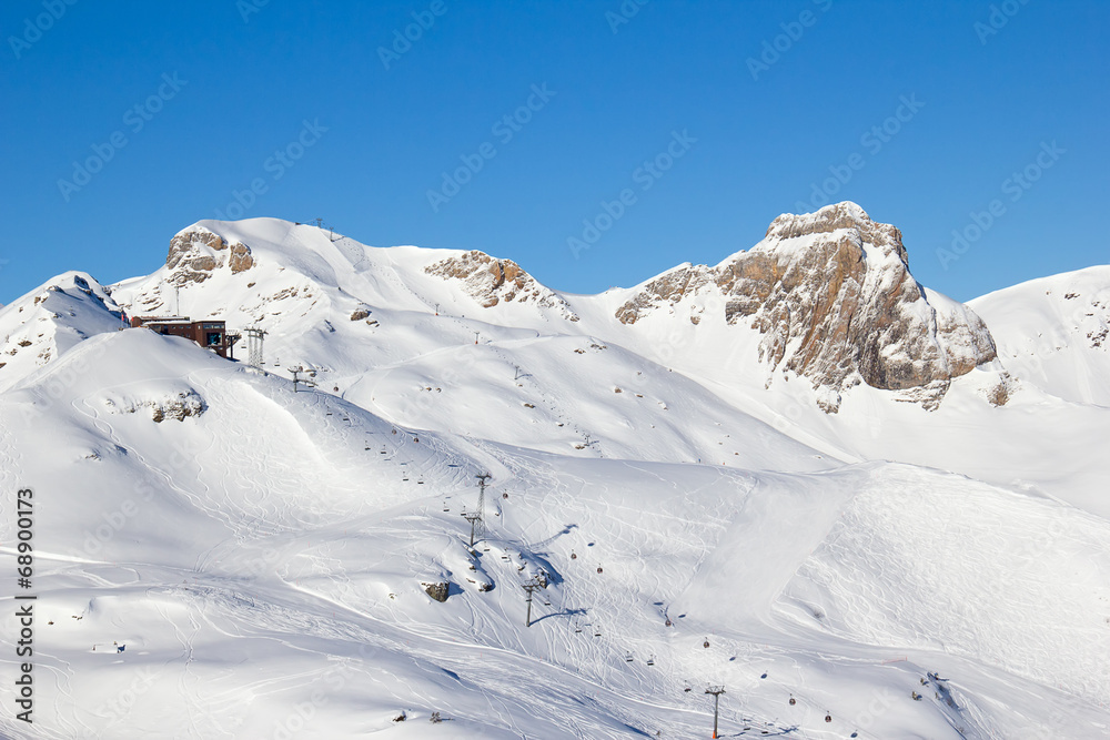Obraz premium Skiing slope