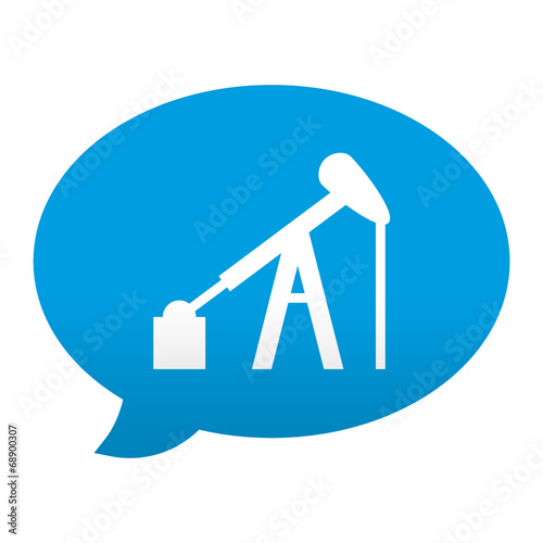 Etiqueta app comentario simbolo campo petrolifero photo