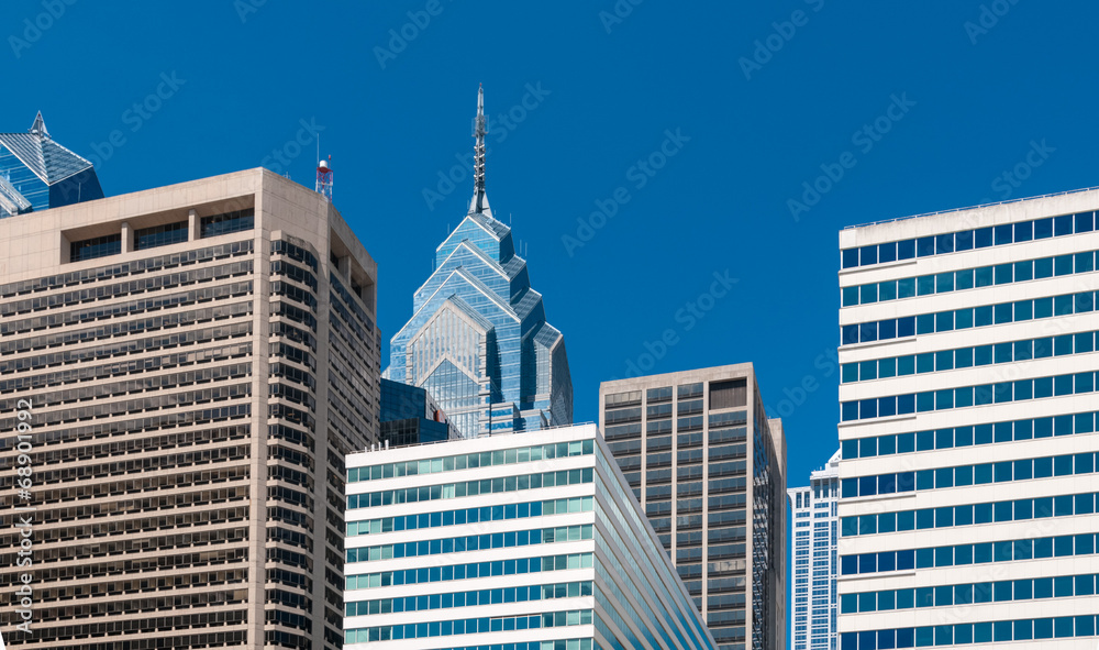 Obraz premium Modern buildings, part of the Phildelphia skyline