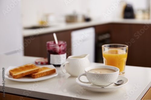 Wallpaper Mural Coffee latte for breakfast Torontodigital.ca