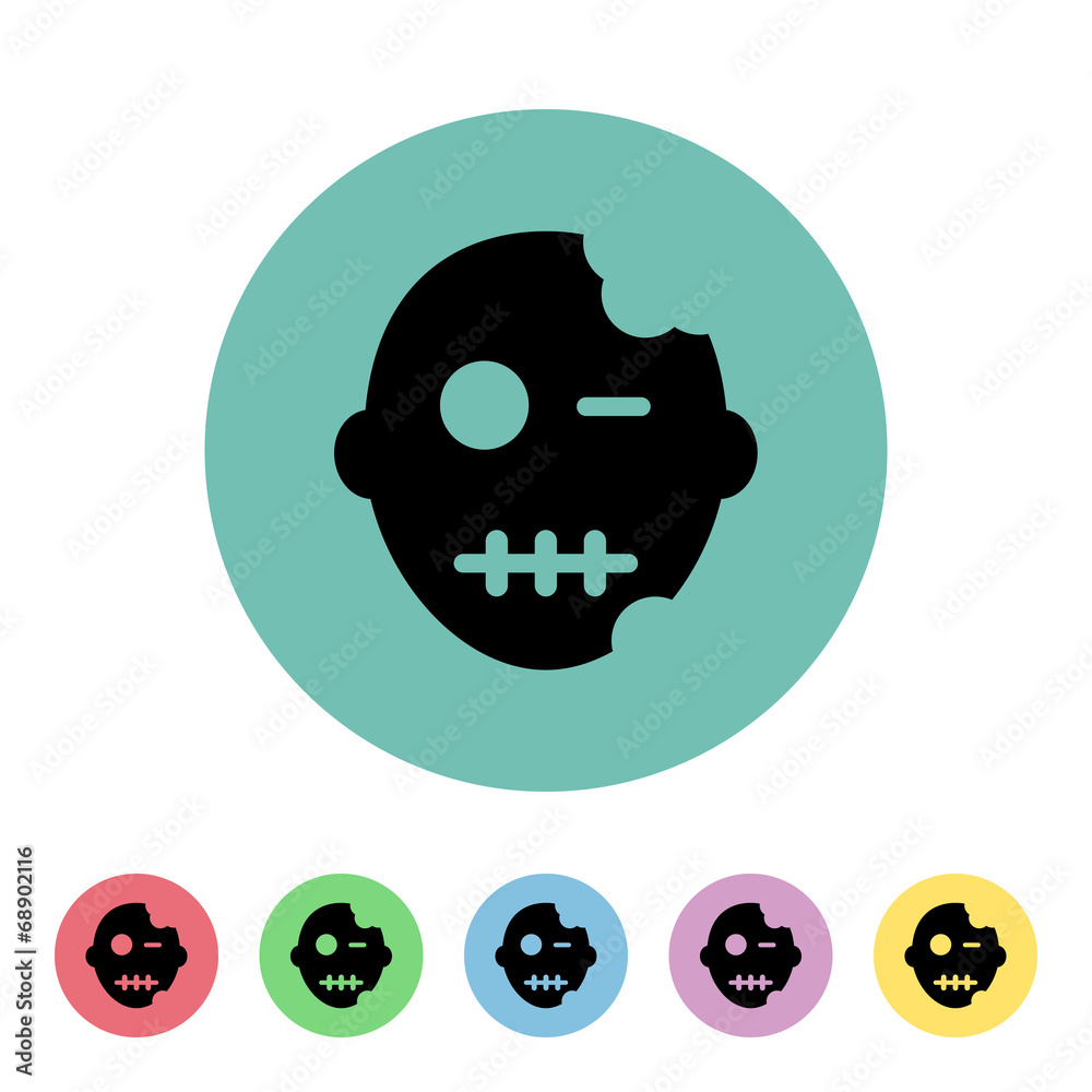 Fototapeta premium Flat App Button