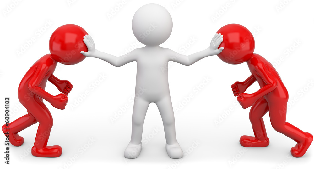 Streitschlichter StockIllustration Adobe Stock