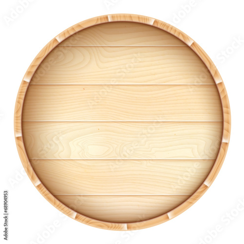 Wine barrel.
