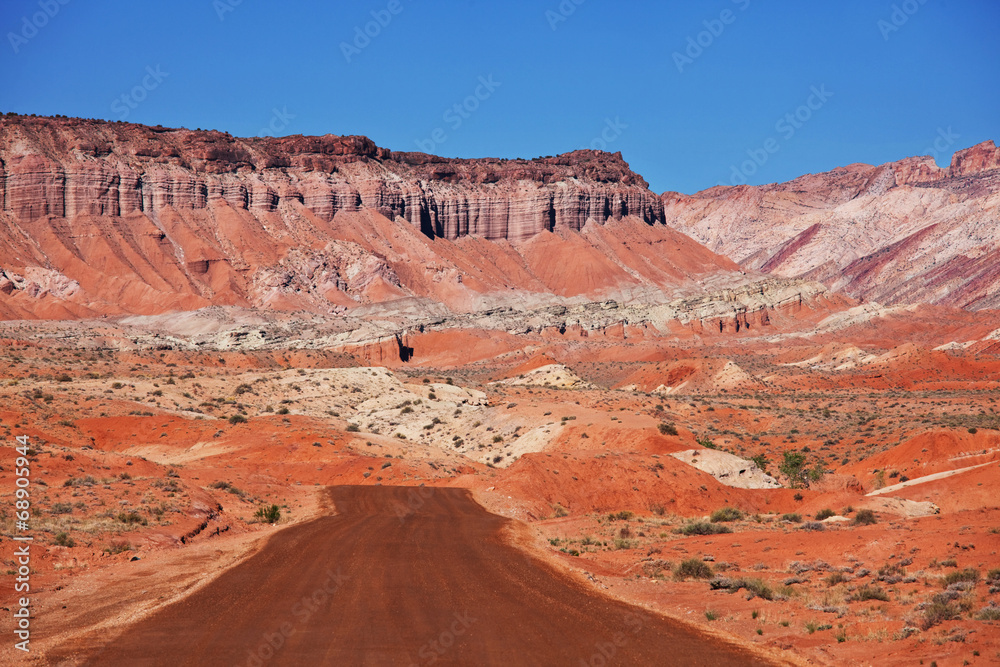 Road in prairie Road in prairie