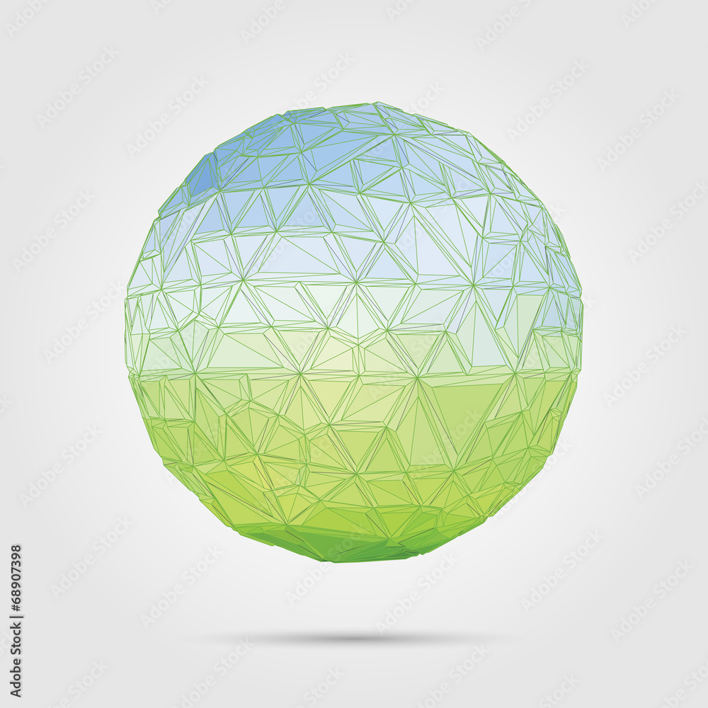 Vector. Abstract 3D geometric illustration. Vector. Abstract 3D geometric illustration.
