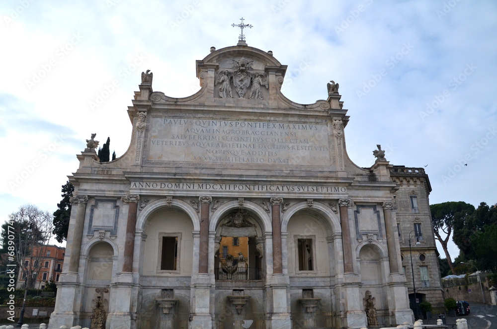 Fontana dell' Acqua Paola, dedicated to Pope Paulus V, Rome