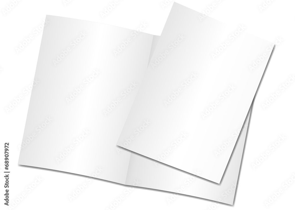 Karte leer offen Karte leer offen