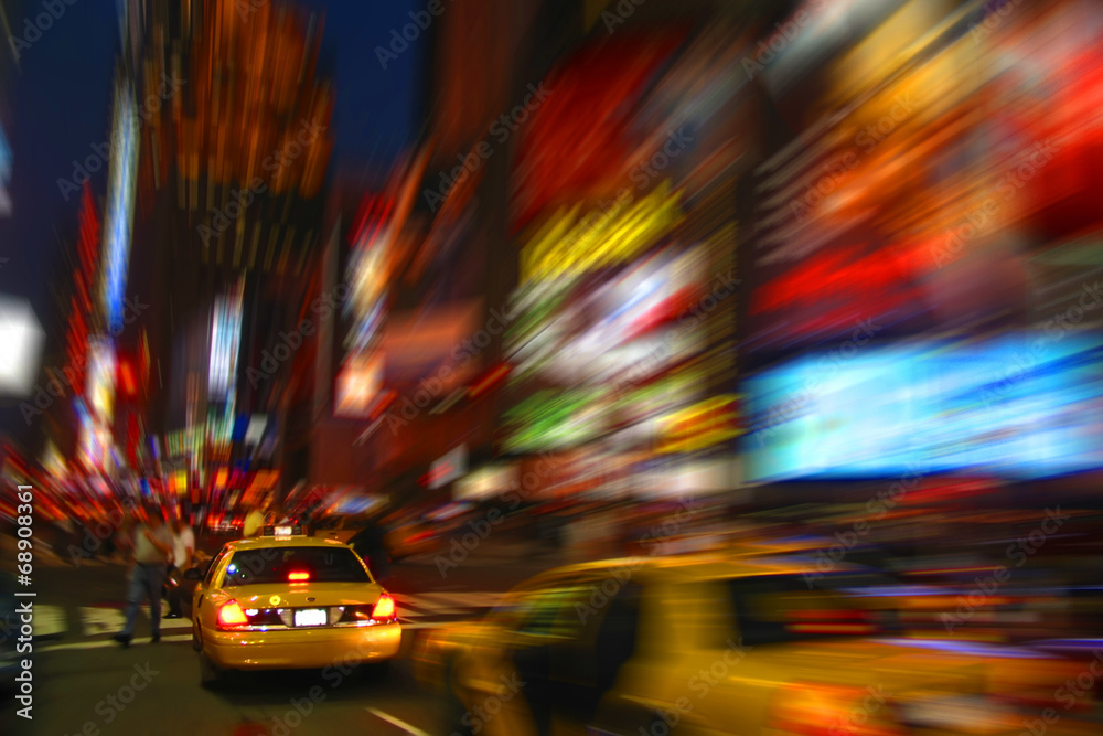 Time Square in der Nacht Manhattan
