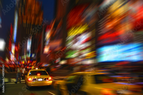 Time Square in der Nacht Manhattan