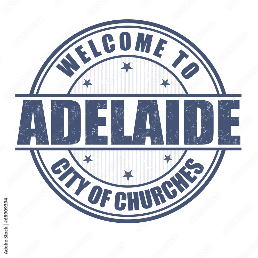 Welcome to Adelaide stamp