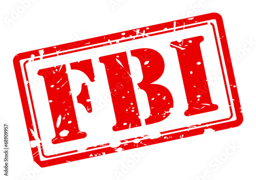 FBI red stamp text on white