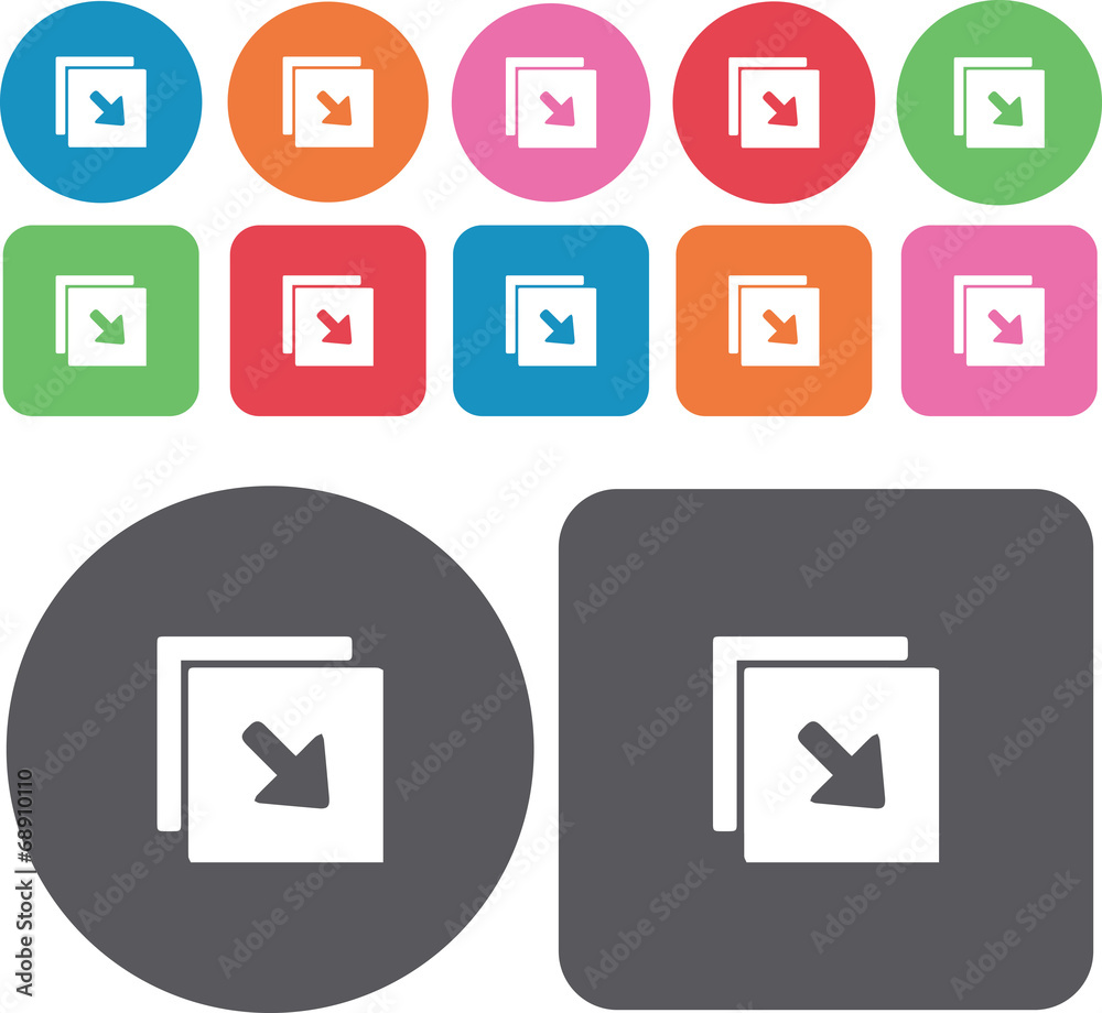 Arrow sign icon set. Illustration eps10 Arrow sign icon set. Illustration eps10