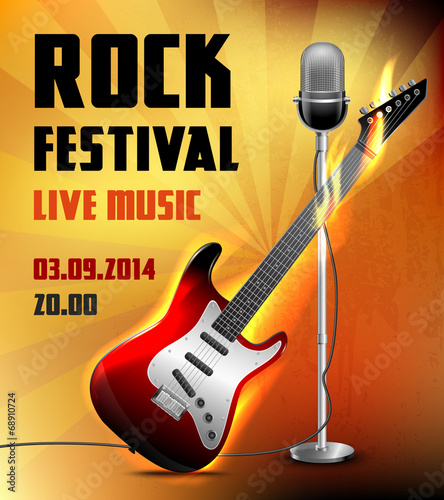 Rock concert poster