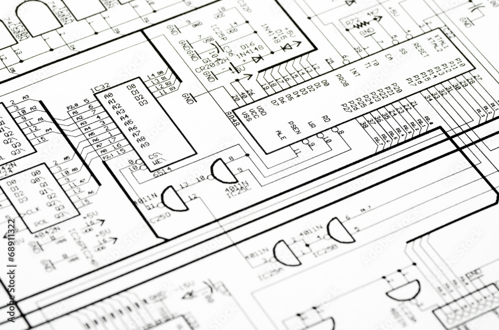 Detailed technical drawing
