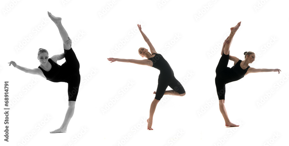 professional female dancer in motion