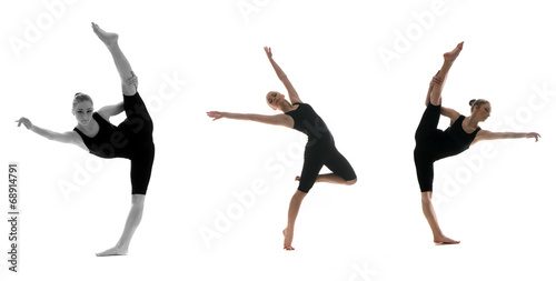 professional female dancer in motion