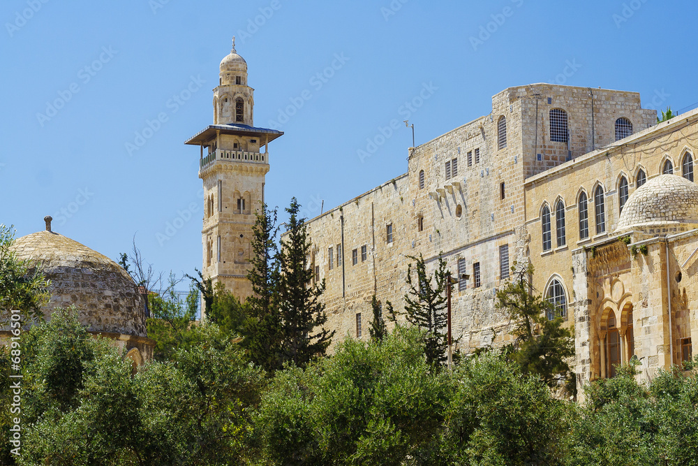 Old mosque in the center of Jerusalem