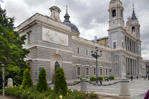 Cathedral Santa Maria la Real de La Almudena in Madrid, Spain